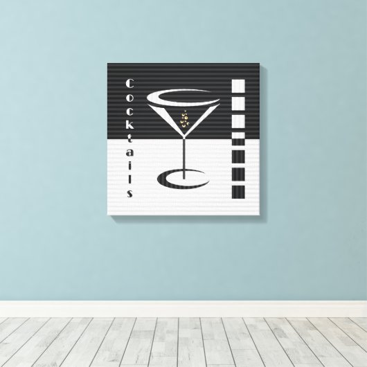 Toile Martini rayé (Insitu (Plancher de Bois))