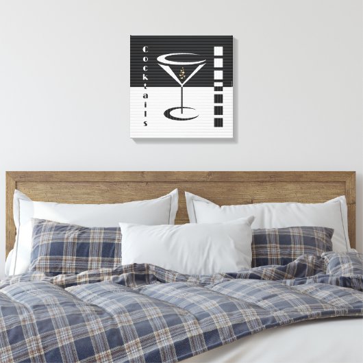 Toile Martini rayé (Insitu(Chambre))