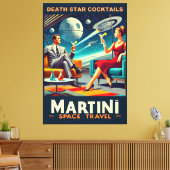 Toile Martini Space Affiches de voyage Death Star Cockta (Insitu(Salon))