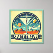 Toile Martini Space Travel 1957 New Worlds Logo (Recto)