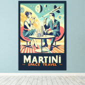 Toile Martini Space Travel Affiches de l'équipage de con (Insitu (Plancher de Bois))