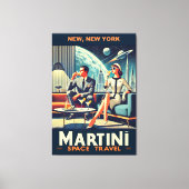 Toile Martini Space Travel Affiches New York (Recto)