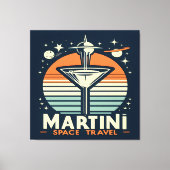 Toile Martini Space Travel Lift Off Logo (Recto)