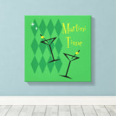 Toile Martini Time [Style Rétro] (Insitu (Plancher de Bois))
