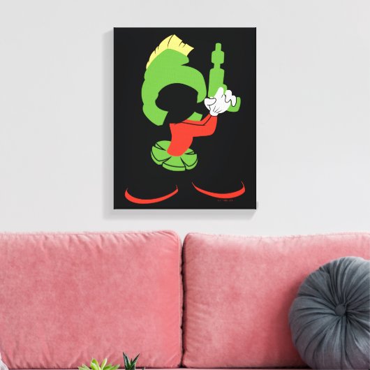 Toile MARVIN MARTIAN™ Silhouette avec Raygun (Insitu(Salon))