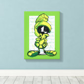 Toile MARVIN THE MARTIAN™ - Croquis (Insitu (Plancher de Bois))