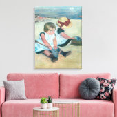 Toile Mary Cassatt - Enfants jouant sur la plage (Insitu(Salon))