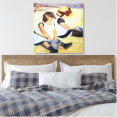 Toile Mary Cassatt - Enfants jouant sur la plage (Insitu(Chambre))