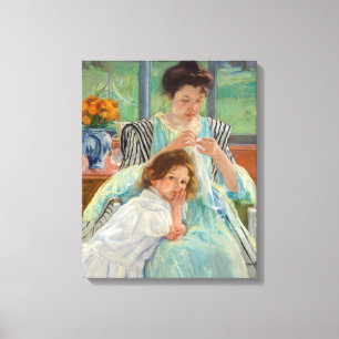 Toile Mary Cassatt - Jeune Mère Couturière