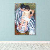 Toile Mary Cassatt - Le bain de l'enfant (Insitu (Plancher de Bois))