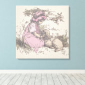 Toile Mary Had a Little Lamb Nursery Rhyme (Insitu (Plancher de Bois))