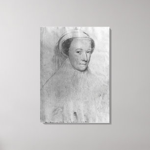 Toile Mary, reine des Ecossais dans le deuil blanc, 1560