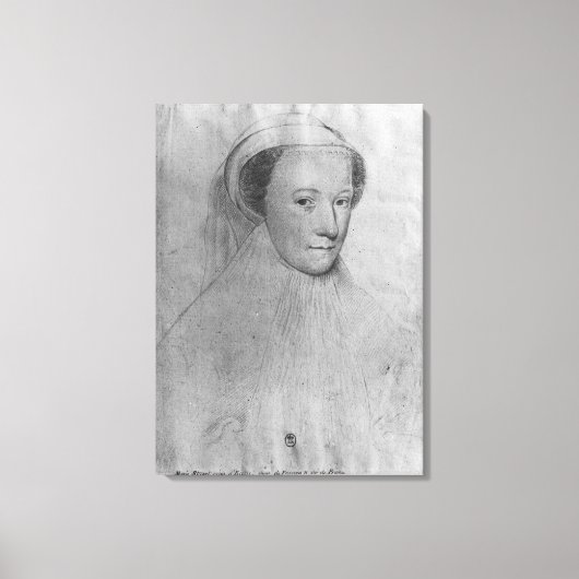 Toile Mary, Reine des Écossais en deuil blanc, 1560 (Recto)