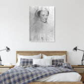 Toile Mary, Reine des Écossais en deuil blanc, 1560 (Insitu(Chambre))