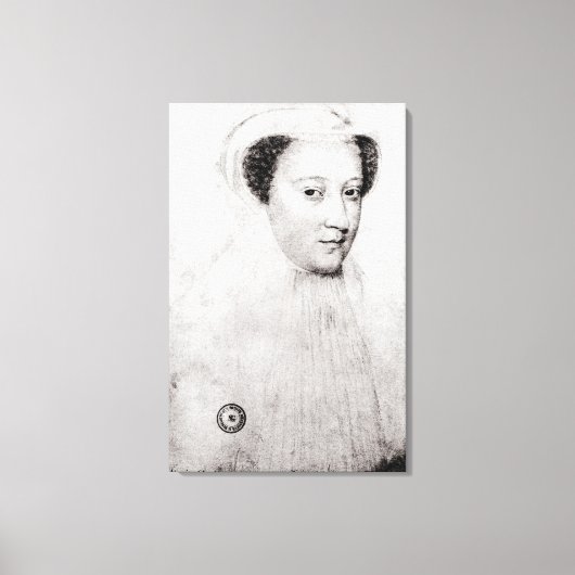 Toile Mary, Reine des Écossais en deuil blanc, 1560 (Recto)