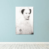 Toile Mary, Reine des Écossais en deuil blanc, 1560 (Insitu (Plancher de Bois))