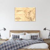 Toile MarylandCarte panoramiqueMaryland (Insitu(Chambre))