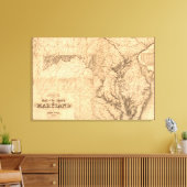 Toile MarylandCarte panoramiqueMaryland (Insitu(Salon))
