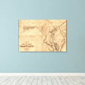 Toile MarylandCarte panoramiqueMaryland (Insitu (Plancher de Bois))