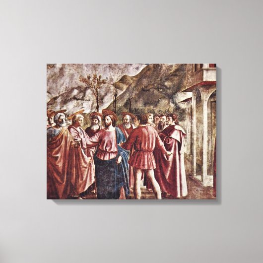 Toile Masaccio - L'argent de l'hommage (Recto)