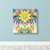 Toile Máscara de flor para o carnaval  (Insitu (Plancher de Bois))