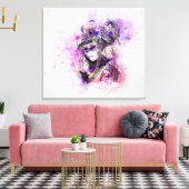 Toile Mascarade aquarelle (Insitu(Salon))