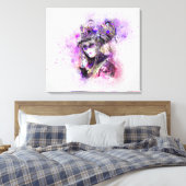 Toile Mascarade aquarelle (Insitu(Chambre))