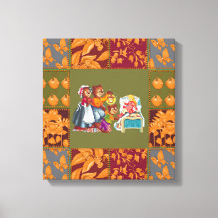 Toile Masha et 3 ours de conte de fées