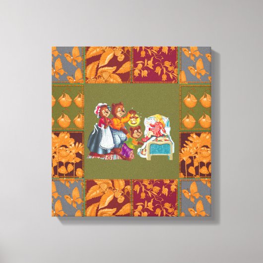 Toile Masha et 3 ours de conte de fées (Recto)