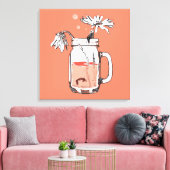 Toile mason jar daisies mort (Insitu(Salon))