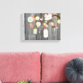 Toile Mason Jars et Fleurs (Insitu(Salon))