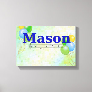 Toile Mason Nom Canvas