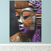 Toile Masque Afrofuturiste (Insitu (Plancher de Bois))