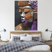 Toile Masque Afrofuturiste (Insitu(Chambre))