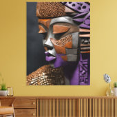 Toile Masque Afrofuturiste (Insitu(Salon))
