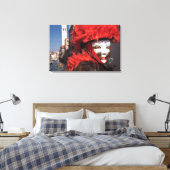 Toile Masque de carnaval rouge en Venise, Italie (Insitu(Chambre))