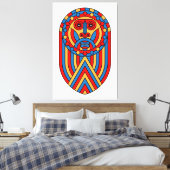 Toile Masque de lion africain (Insitu(Chambre))