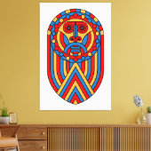 Toile Masque de lion africain (Insitu(Salon))