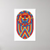 Toile Masque de lion africain (Recto)