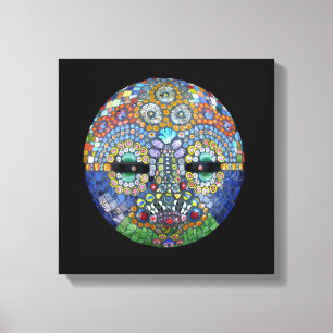 Toile Masque de mosaïque de Marge