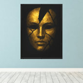 Toile Masque d'or Abstrait (Insitu (Plancher de Bois))