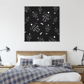 Toile Masque noir tribal autochtone Abstrait (Insitu(Chambre))