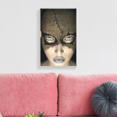 Toile Masque pointé Masque Femme Visage Étiquette Impres (Insitu(Salon))
