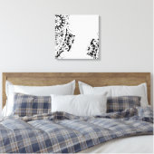 Toile Masque polynésien dessin de tatouage tribal (Insitu(Chambre))