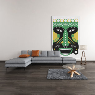 Toile Masque Rituel Vert