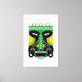 Toile Masque Rituel Vert (Recto)