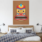 Toile Masque Tiki Hawaïen (Insitu(Chambre))