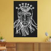 Toile Masque tribal (Insitu(Salon))