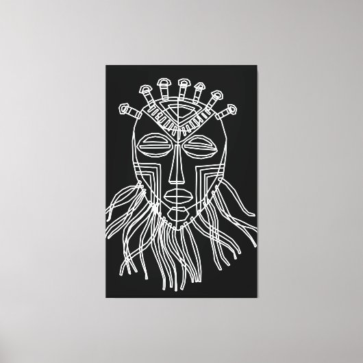 Toile Masque tribal (Recto)