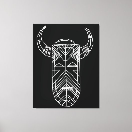 Toile Masque tribal (Recto)